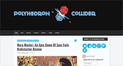 Desktop Screenshot of polyhedroncollider.com