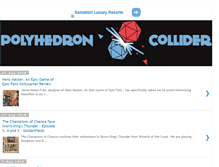Tablet Screenshot of polyhedroncollider.com